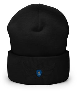 Alternative view of Oklahoma Shield <br> Black Eagle Cuffed Beanie