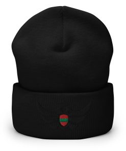 Alternative view of Transnistria Shield Black Eagle Cuffed Beanie
