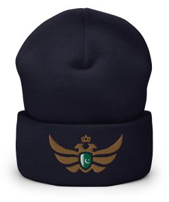 Alternative view of Pakistan Shield Gold Eagle Cuffed Beanie