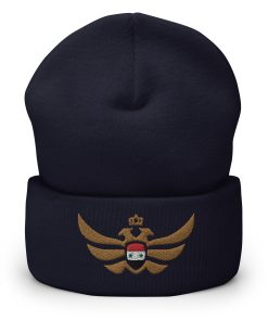 Alternative view of Syria Shield <br> Gold Eagle Cuffed Beanie
