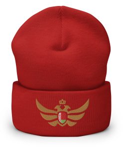 Belarus Shield <br> Gold Eagle Cuffed Beanie