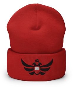 Poland Shield <br> Black Eagle Cuffed Beanie