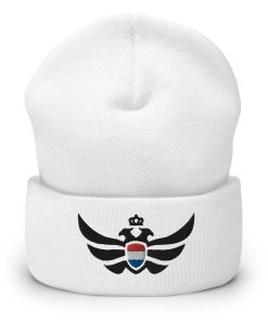 Netherlands Shield <br> Black Eagle Cuffed Beanie