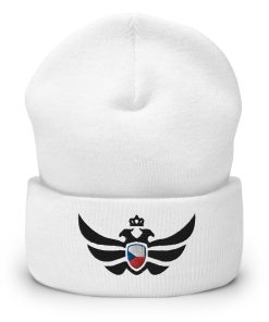Czech Republic <br> Shield Black Eagle Cuffed Beanie