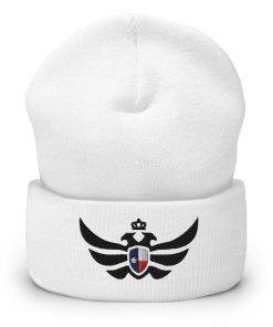 Texas Shield <br> Black Eagle Cuffed Beanie