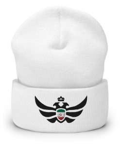 Iran Shield <br> Black Eagle Cuffed Beanie