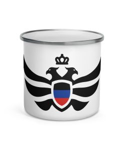 Donetsk Shield <br> Black Eagle Enamel Mug