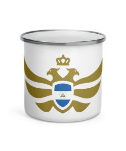 Nicaragua Shield Gold Eagle Enamel Mug
