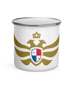 Panama Shield Gold Eagle Enamel Mug
