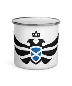 Scotland Shield <br> Black Eagle Enamel Mug