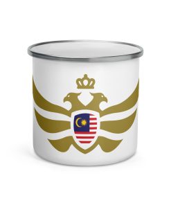 Malaysia Shield Gold Eagle Enamel Mug