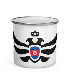 North Korea Shield <br> Black Eagle Enamel Mug