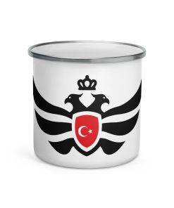 Turkey Shield Black Eagle Enamel Mug