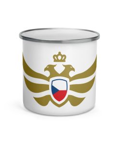 Czech Republic <br> Shield Gold Eagle Enamel Mug
