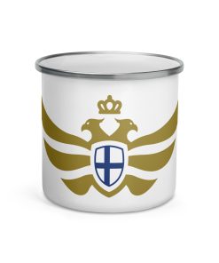 Finland Shield <br> Gold Eagle Enamel Mug