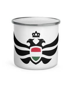 Hungary Shield <br> Black Eagle Enamel Mug