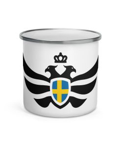 Sweden Shield <br> Black Eagle Enamel Mug