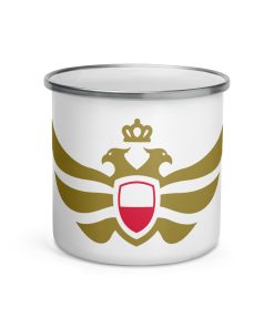 Poland Shield <br> Gold Eagle Enamel Mug