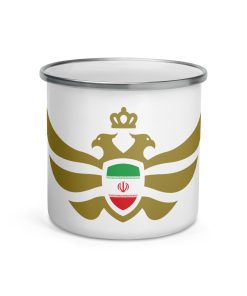 Iran Shield <br> Gold Eagle Enamel Mug