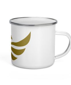 Alternative view of US Virgin Islands Shield Gold Eagle Enamel Mug
