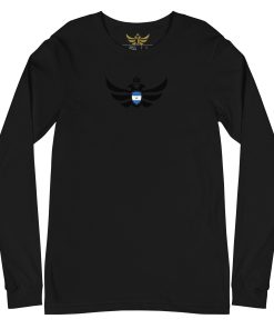 Nicaragua Shield Black Eagle Long Sleeve Shirt | Men’s