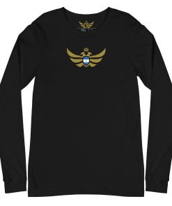 Nicaragua Shield Gold Eagle Long Sleeve Shirt | Men’s