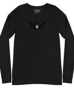 Alternative view of Ukraine Shield <br> Black Eagle Long Sleeve Shirt <br> Men | Women
