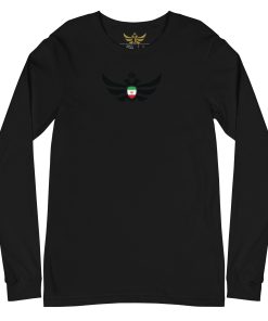 Alternative view of Iran Shield <br> Black Eagle Long Sleeve Shirt <br> Men | Women