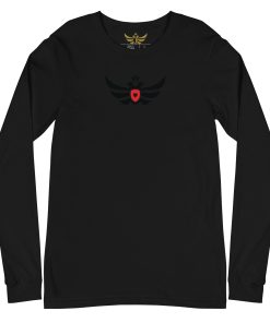 Alternative view of Albania Shield <br> Black Eagle Long Sleeve Shirt <br> Men | Women