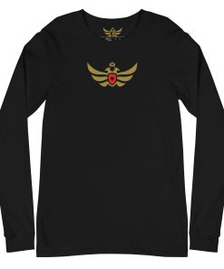 Albania Shield Gold Eagle Long Sleeve Shirt | Men’s