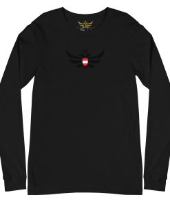 Alternative view of Austria Shield <br> Black Eagle Long Sleeve Shirt <br> Men | Women