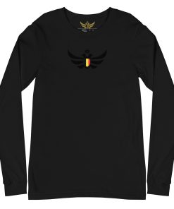 Alternative view of Belgium Shield <br> Black Eagle Long Sleeve Shirt <br> Men | Women