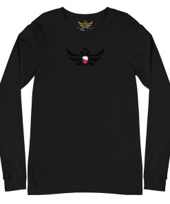 Alternative view of Czech Republic Shield <br> Black Eagle Long Sleeve Shirt <br> Men | Women