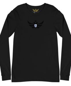 Alternative view of Finland Shield <br> Black Eagle Long Sleeve Shirt <br> Men | Women