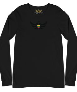 Alternative view of Lithuania Shield Black Eagle Long Sleeve Shirt | Women’s