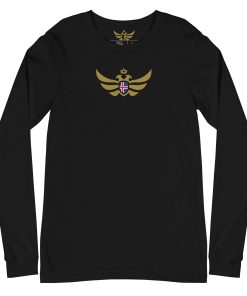 Alternative view of Iceland Shield Gold Eagle Long Sleeve Shirt | Men's
