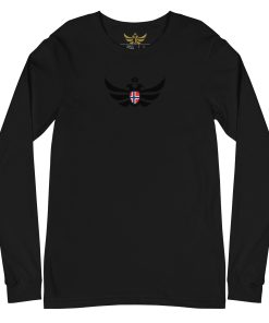 Alternative view of Norway Shield <br> Black Eagle Long Sleeve Shirt <br> Men | Women