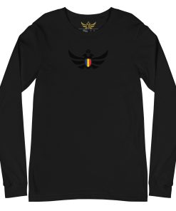 Alternative view of Romania Shield <br> Black Eagle Long Sleeve Shirt <br> Men | Women