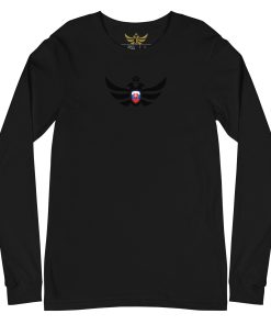 Alternative view of Slovakia Shield <br> Black Eagle Long Sleeve Shirt <br> Men | Women