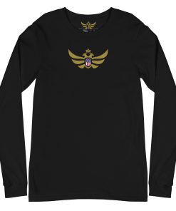Alternative view of USA Shield <br> Gold Eagle Long Sleeve Shirt <br> Men | Women