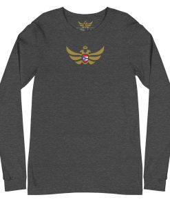 Puerto Rico Shield Gold Eagle Long Sleeve Shirt | Women’s