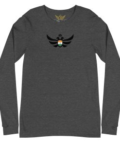 India Shield Black Eagle Long Sleeve Shirt | Men’s