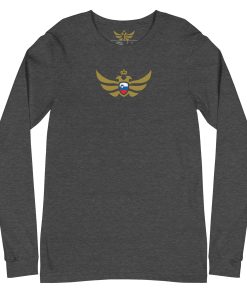 Slovenia Shield Gold Eagle Long Sleeve Shirt | Women's