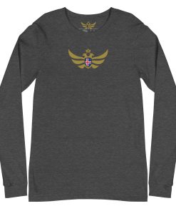 Iceland Shield Gold Eagle Long Sleeve Shirt | Men's