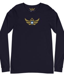 Alternative view of Nicaragua Shield Gold Eagle Long Sleeve Shirt | Men’s