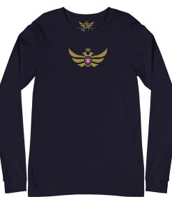 Alternative view of North Korea Shield <br> Gold Eagle Long Sleeve Shirt <br> Men | Women