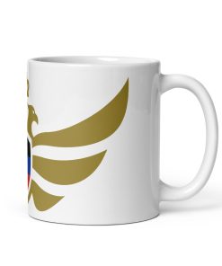 Alternative view of Donetsk Shield <br> Gold Eagle White Ceramic Mug