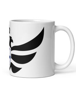 Alternative view of Finland Shield <br> Black Eagle White Ceramic Mug
