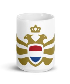 Netherlands Shield <br> Gold Eagle White Ceramic Mug