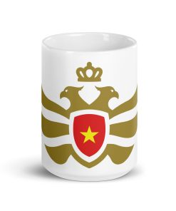 Vietnam Shield Gold Eagle White Ceramic Mug